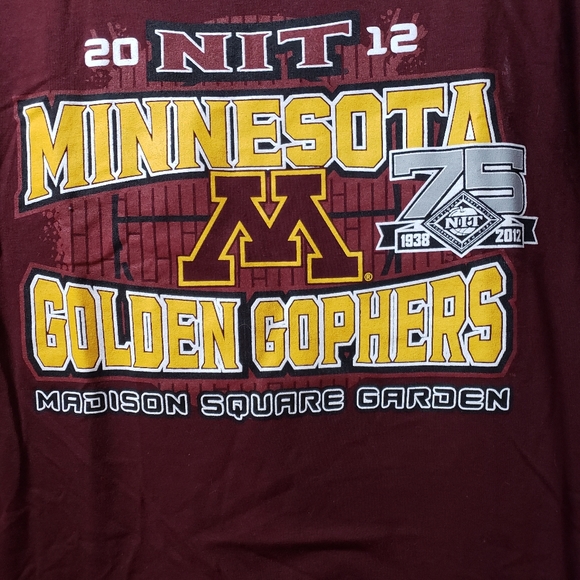 Minnesota Gophers Basketball Shirt NCAA NIT 2012 College New With Tags Small NWT - Picture 3 of 5